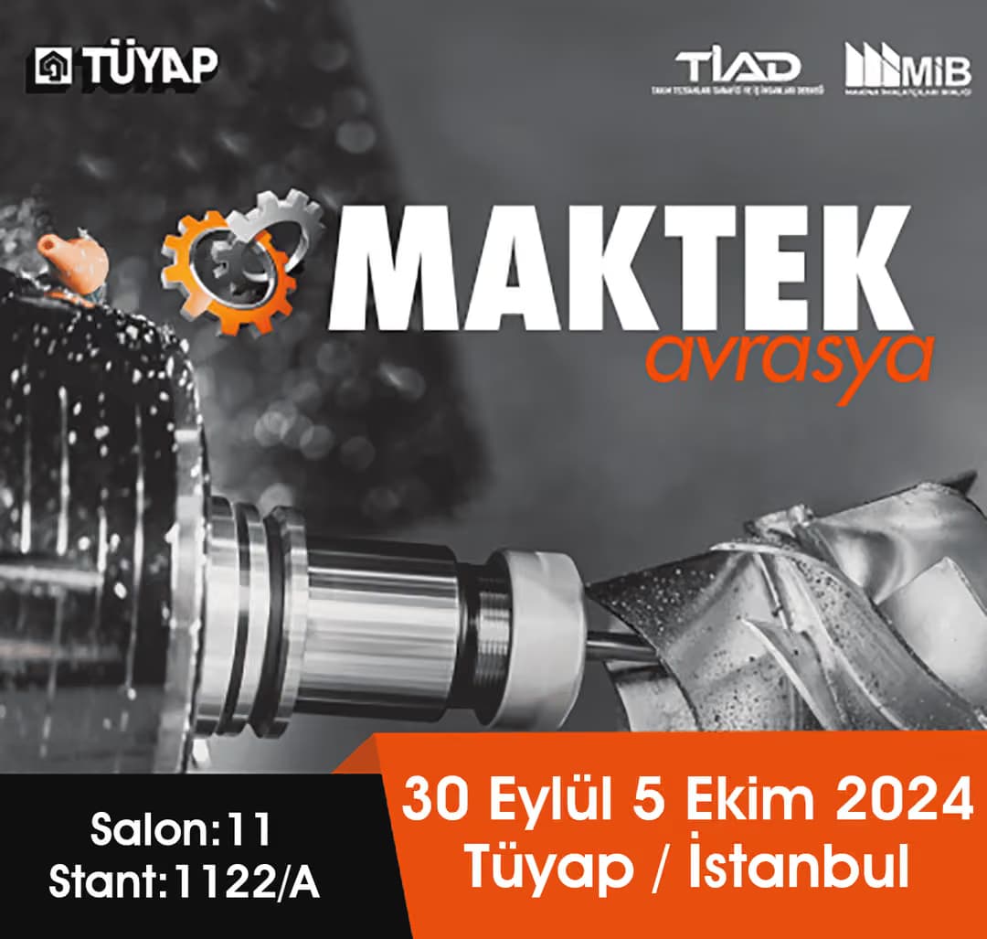 Toolex, MAKTEK Avrasya 2024’te Sizi Bekliyor