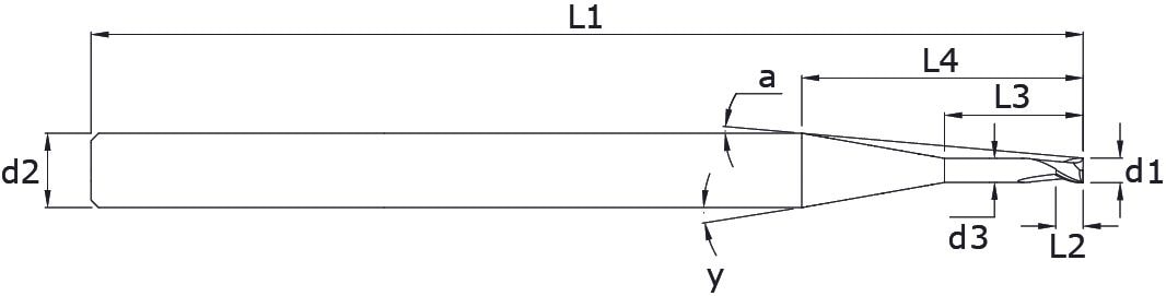 Karbür Freze - Midi Uzun – Teknik çizim