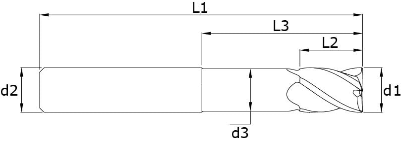 Karbür Freze - Moldex – Teknik çizim