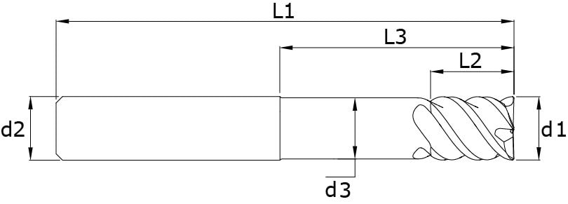 Karbür Freze - Sert Mold – Teknik çizim