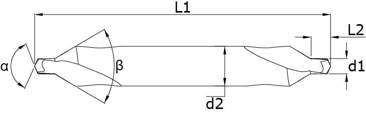 Karbür Punta Matkabı – Teknik çizim